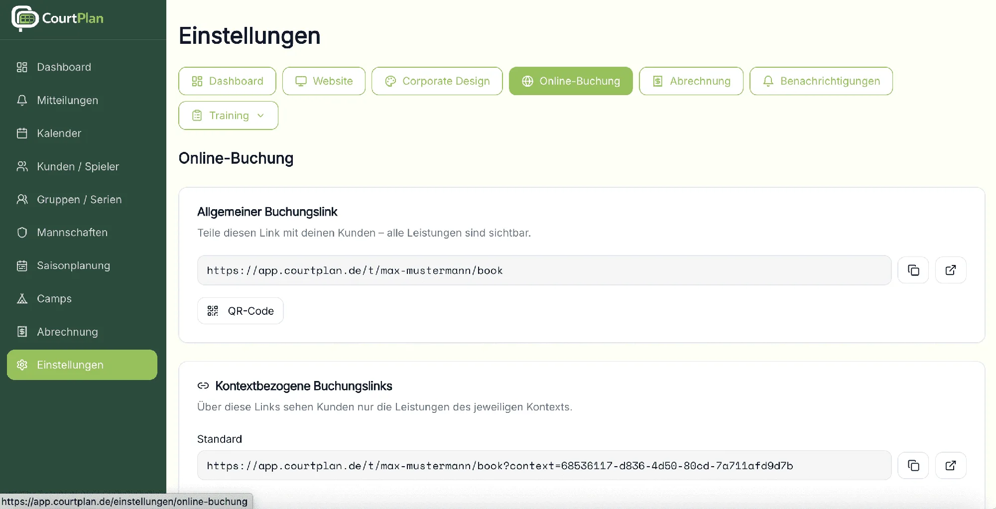Online-Buchung
